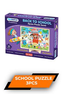 Oly Back To School Puzzle 3pcs